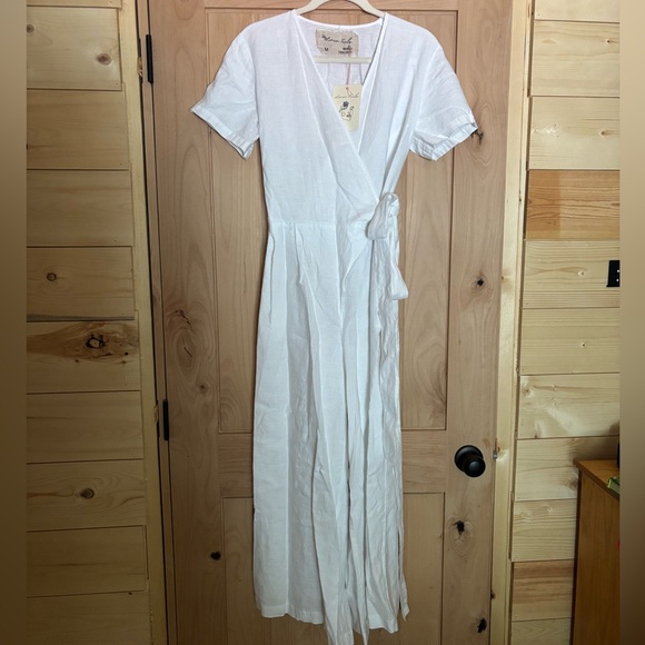 Linenfox Pants - NWT white linen jumpsuit